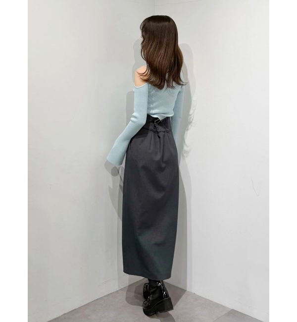 MERCURYDUO「前後2WAY金ボタンアメスリニット」|ニット・セーター|