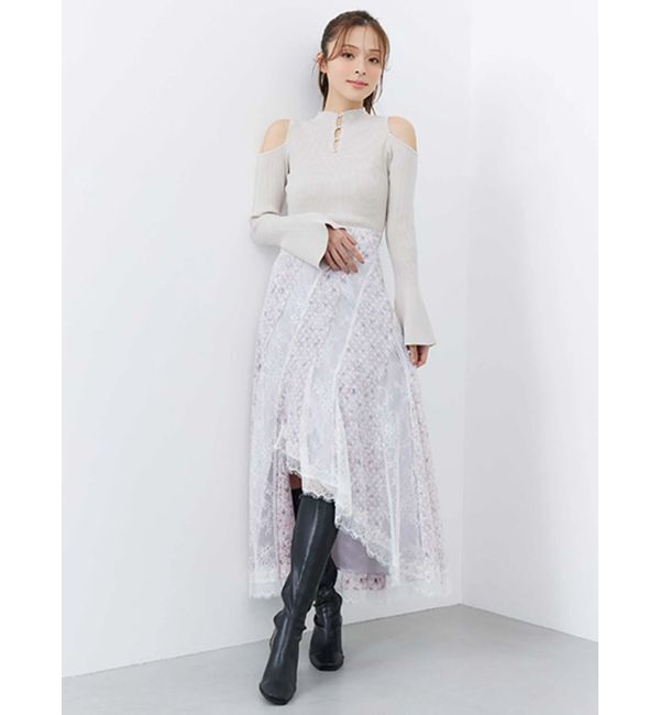 MERCURYDUO「前後2WAY金ボタンアメスリニット」|ニット・セーター|