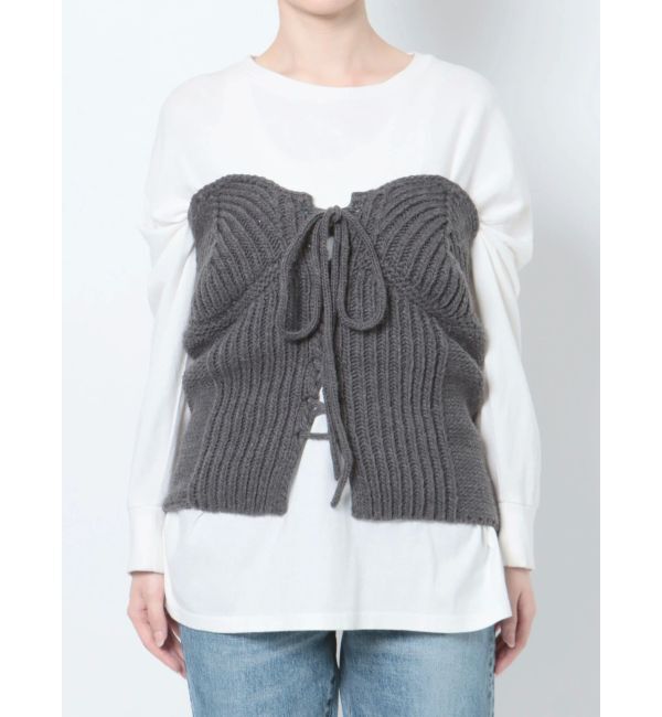 Ungrid「パッチワークニットビスチェ」|ニット・セーター|