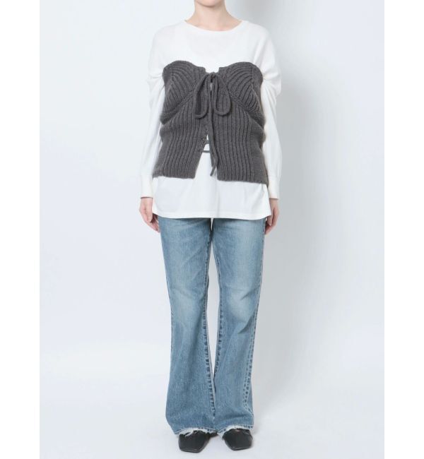 Ungrid「パッチワークニットビスチェ」|ニット・セーター|