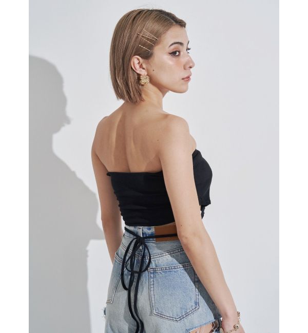 EVRIS「ハートモチーフコルセットトップス」|チューブトップ|