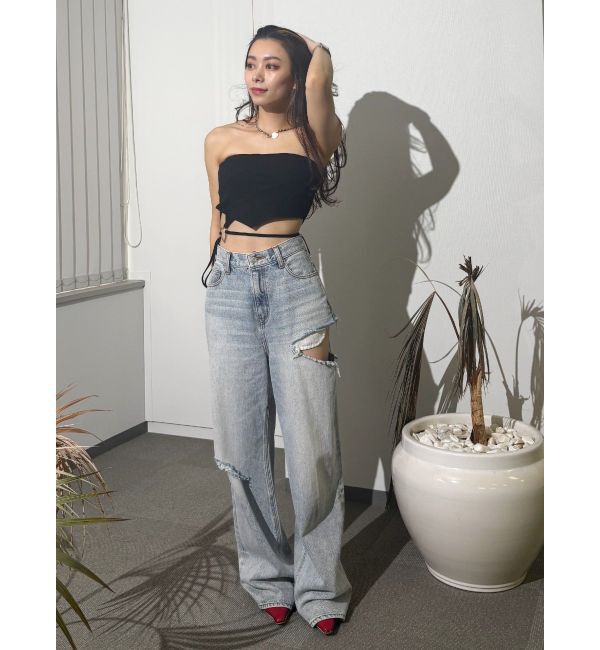 EVRIS「ハートモチーフコルセットトップス」|チューブトップ|