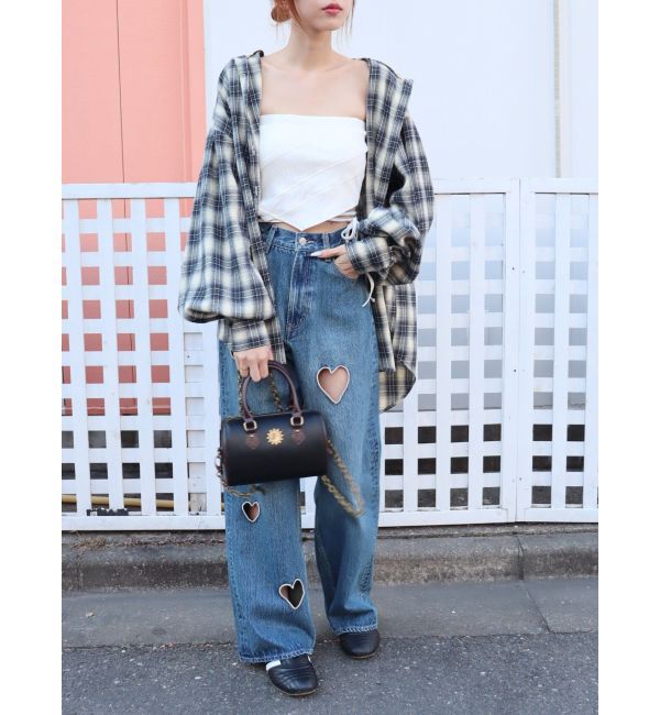 EVRIS「ハートモチーフコルセットトップス」|チューブトップ|