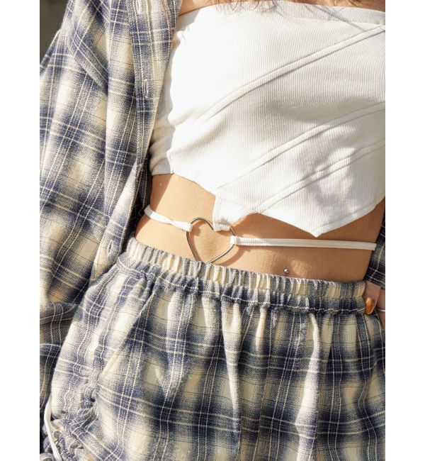 EVRIS「ハートモチーフコルセットトップス」|チューブトップ|