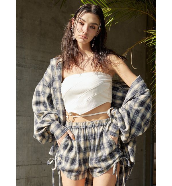 EVRIS「ハートモチーフコルセットトップス」|チューブトップ|