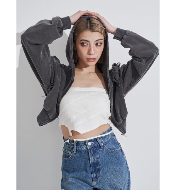 EVRIS「ハートモチーフコルセットトップス」|チューブトップ|