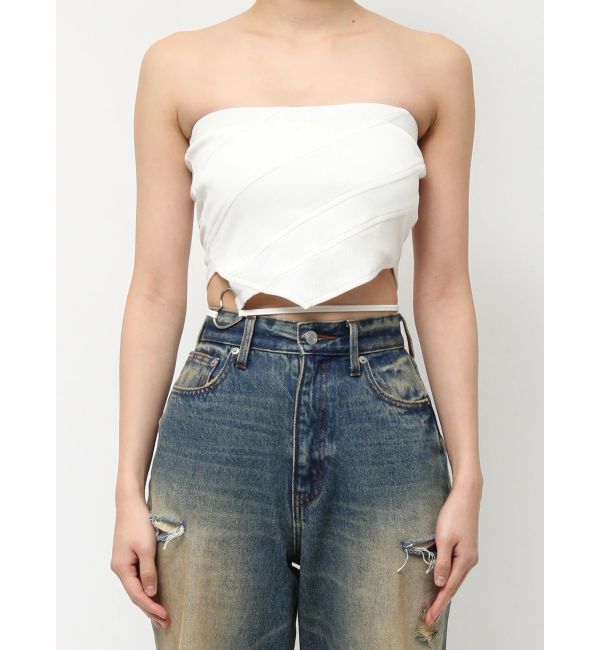 EVRIS「ハートモチーフコルセットトップス」|チューブトップ|