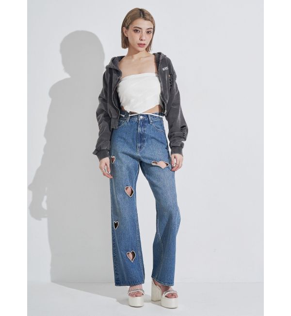 EVRIS「ハートモチーフコルセットトップス」|チューブトップ|