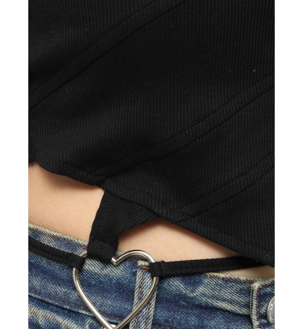 EVRIS「ハートモチーフコルセットトップス」|チューブトップ|