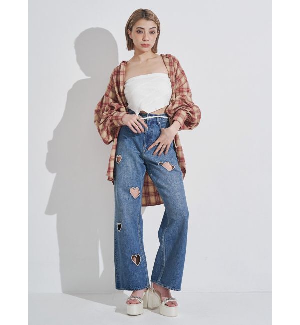 EVRIS「ハートモチーフコルセットトップス」|チューブトップ|