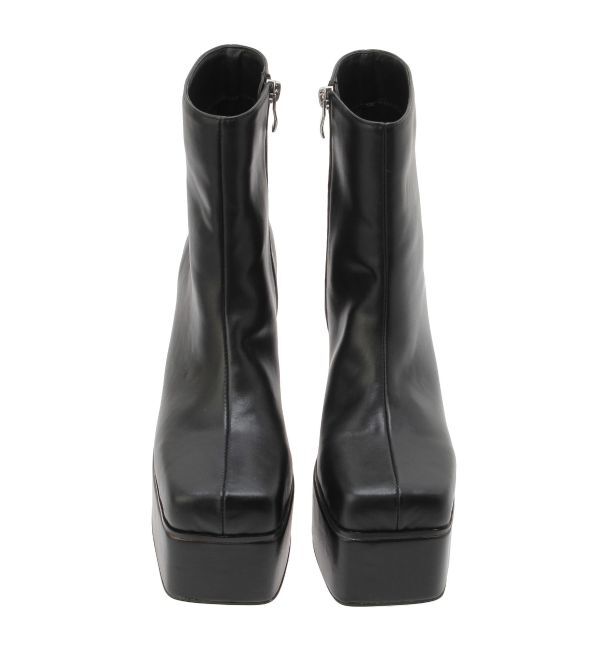 EVRIS「グリッターチャンキーヒールショートブーツ」|ショートブーツ|