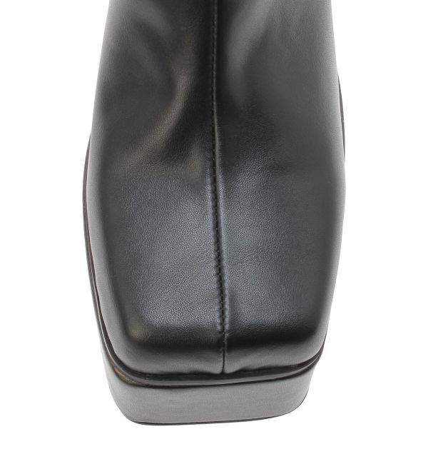 EVRIS「グリッターチャンキーヒールショートブーツ」|ショートブーツ|