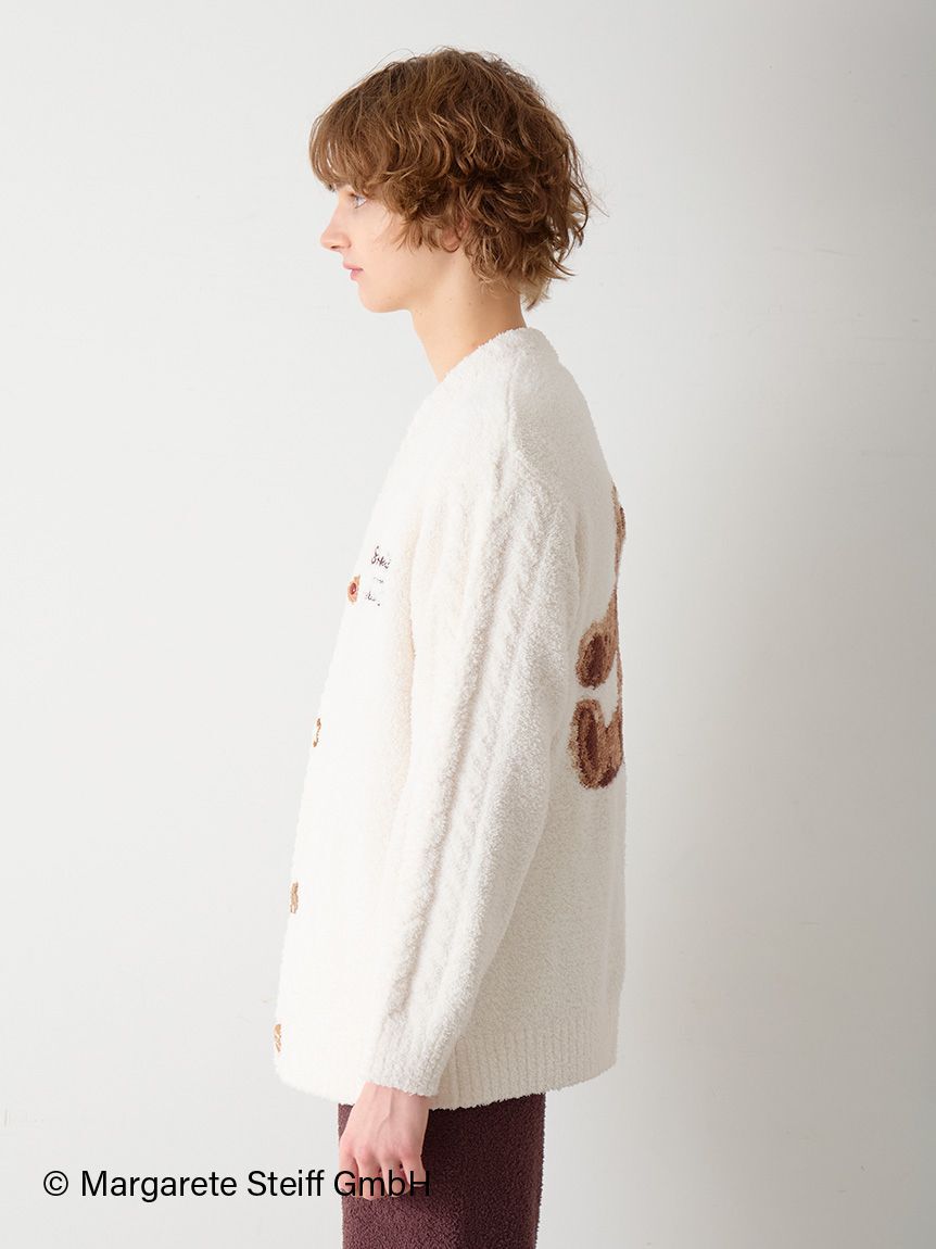 Steiff】【UNISEX】パウダージャガードカーディガン（gelato pique