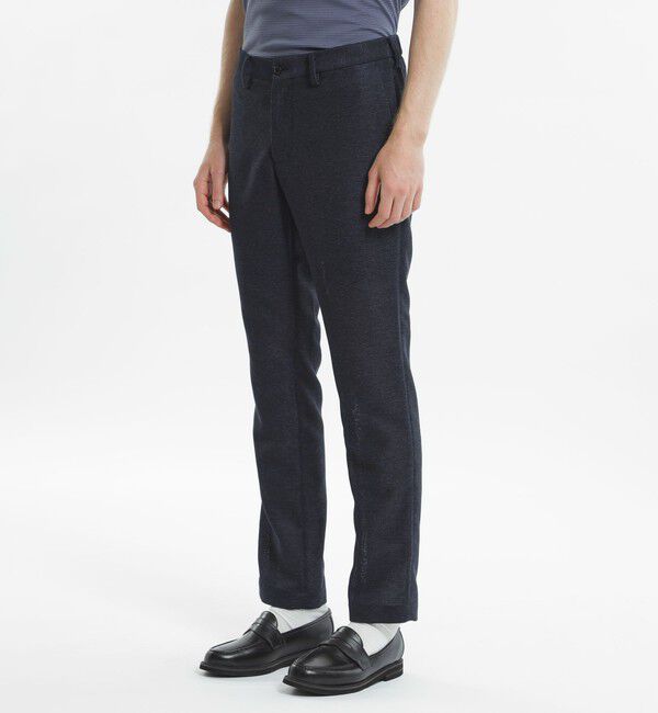 MACKINTOSH PHILOSOPHY「テーラード ジャージー パンツ ウール混カラミ織り」|スラックス|
