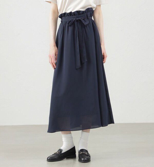 MACKINTOSH PHILOSOPHY「ハイウエストギャザースカート」|スカート|ネイビー