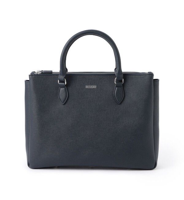 MACKINTOSH PHILOSOPHY「サフィアーノレザー ブリーフトート」|トートバッグ|ネイビー