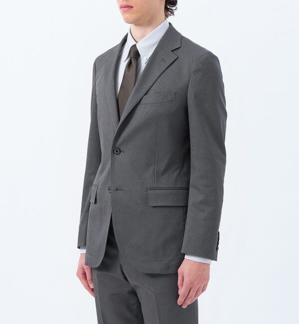 MACKINTOSH PHILOSOPHY「【25年春夏モデル】トロッター ジャケット #000（ナンバーゼロ）バーズアイストレッチ リサイクル」|テーラードジャケット|