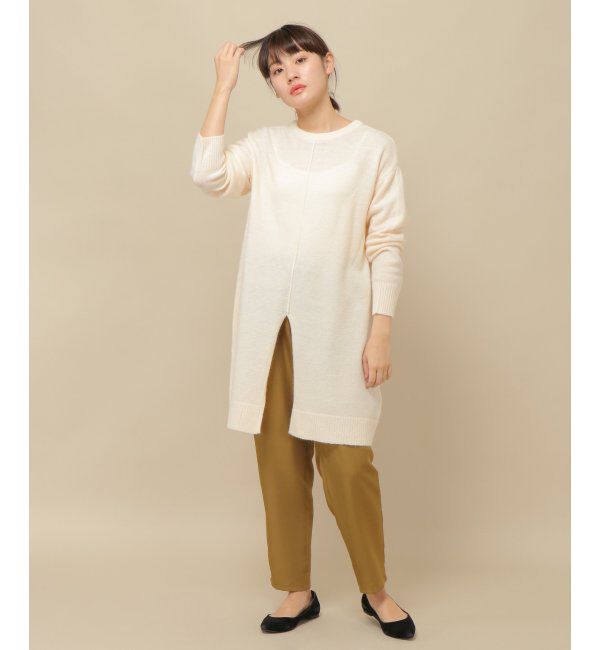 ikka「前後2WAYニットチュニック」|プルオーバー|