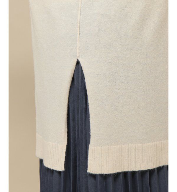 ikka「前後2WAYニットチュニック」|プルオーバー|