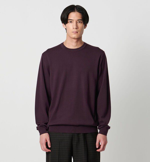 UNITED ARROWS「ハイゲージ クルーネックニット」|ニット・セーター|