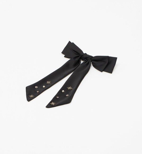 UNITED ARROWS「ビジュー&times;サテン ナローリボン バレッタ」|その他|