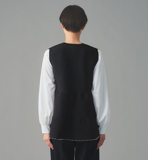 UNITED ARROWS「ペプラム ニットベスト」|ベスト・ジレ|