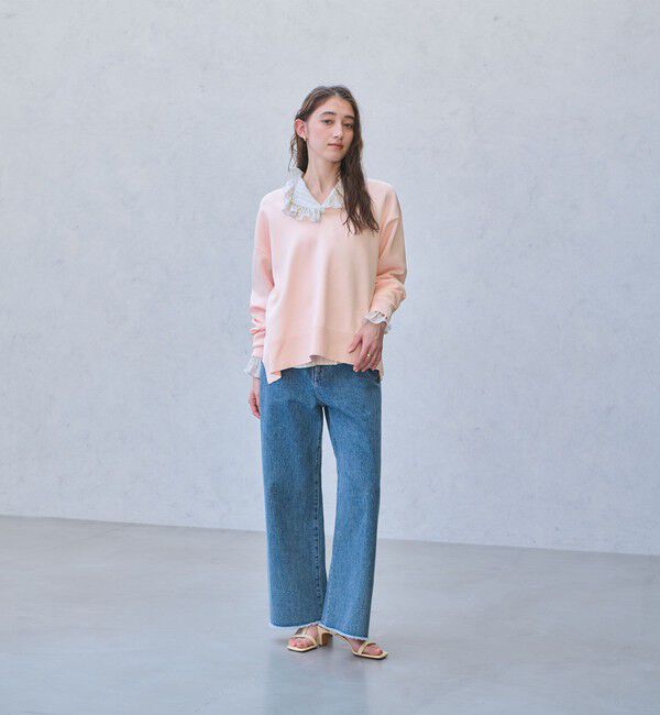 UNITED ARROWS「スウェットライク スキッパーニット ‐ウォッシャブル‐」|ニット・セーター|