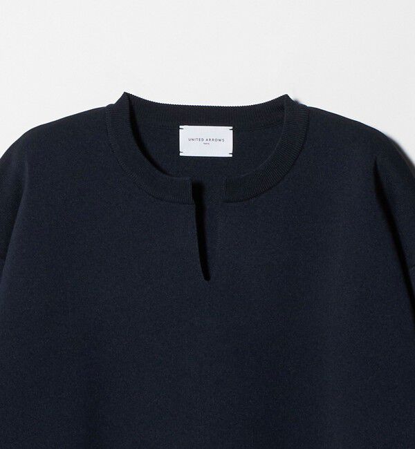 UNITED ARROWS「スウェットライク スキッパーニット ‐ウォッシャブル‐」|ニット・セーター|