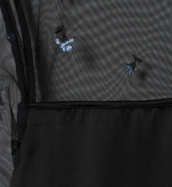 UNITED ARROWS「チュール エンブロイダリー コンビ ワンピース」|ワンピース|