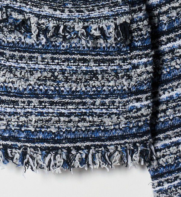 UNITED ARROWS「カラーミックス ツイードライク カーディガン」|カーディガン|