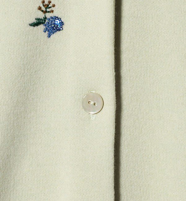 UNITED ARROWS「フラワー エンブロイダリー カーディガン」|カーディガン|