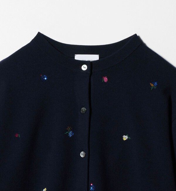 UNITED ARROWS「フラワー エンブロイダリー カーディガン」|カーディガン|