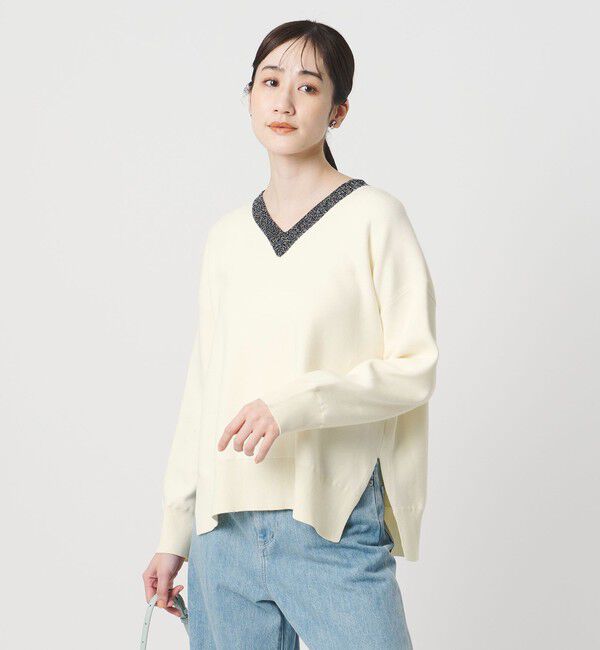 UNITED ARROWS「コンフォート スマート Vネックニット ‐ウォッシャブル‐」|ニット・セーター|