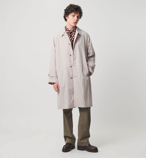 UNITED ARROWS「ナイロン/タフタ ウィンドウ マック コート 撥水」|ステンカラーコート|