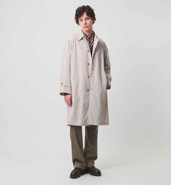 UNITED ARROWS「ナイロン/タフタ ウィンドウ マック コート 撥水」|ステンカラーコート|
