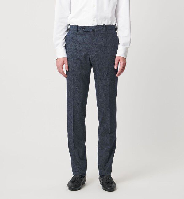UNITED ARROWS「ツイル ノープリーツ スラックス COMFORT EASY-MODEL ストレッチ」|スラックス|