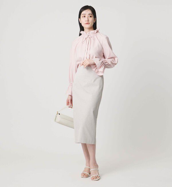 UNITED ARROWS「RIRANCHA ツイル タイトスカート ‐ウォッシャブル‐」|スカート|