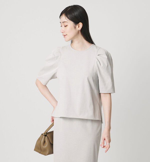 UNITED ARROWS「RIRANCHA ツイル ブラウス ‐ウォッシャブル‐」|シャツ・ブラウス|LT.GRAY