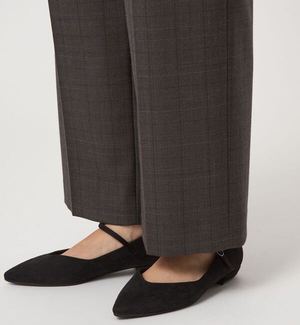 UNITED ARROWS green label relaxing「［size SHORT/TALLあり］キチントボトムス サキソニー ワイド パンツ」|スラックス|