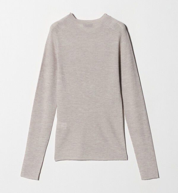 UNITED ARROWS green label relaxing「ウール シアー リブ クルーネック ニット ウォッシャブル」|ニット・セーター|