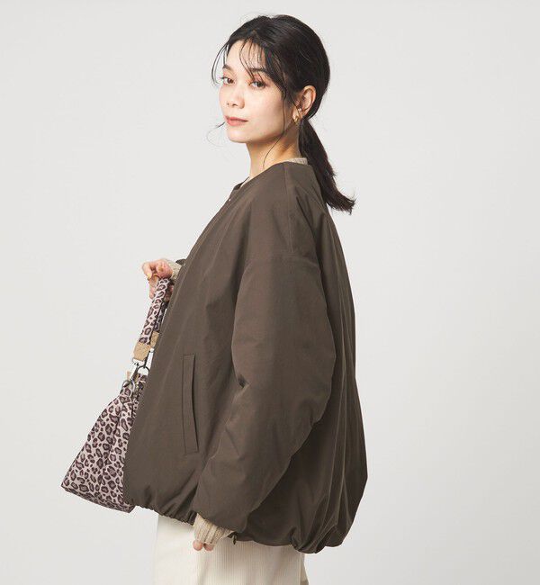 UNITED ARROWS green label relaxing「［size SHORTあり］パフィー ノーカラー ブルゾン 2 撥水 ウォッシャブル」|ブルゾン・スタジャン|