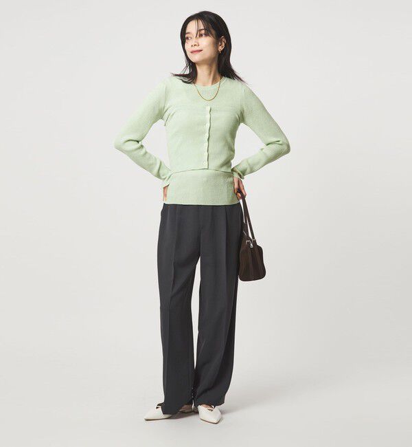 UNITED ARROWS green label relaxing「リブ ニット ビスチェ ウォッシャブル」|ベスト・ジレ|