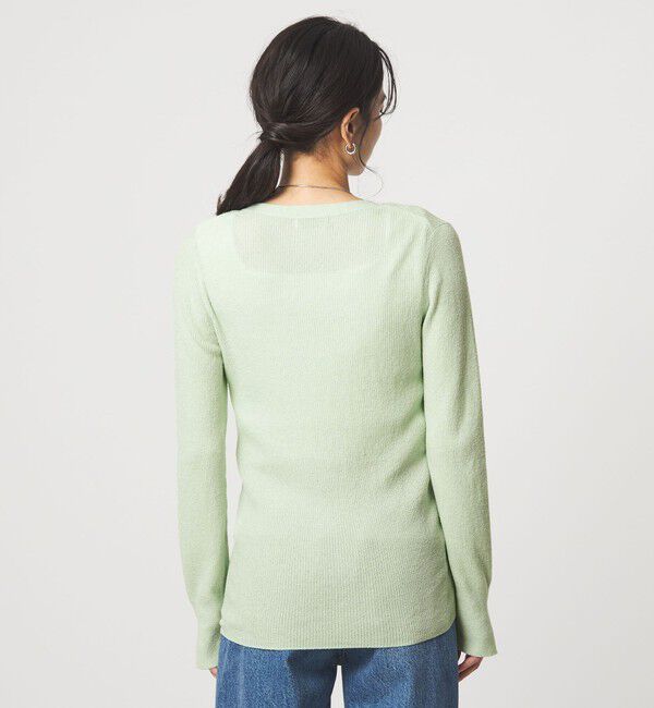 UNITED ARROWS green label relaxing「リブ ニット Vネック カーディガン ウォッシャブル」|カーディガン|