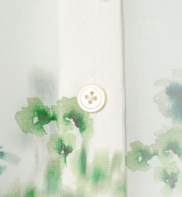 EMMEL REFINES「＜EMMEL REFINES＞EM フラワープリント シアー シャツ」|シャツ・ブラウス|