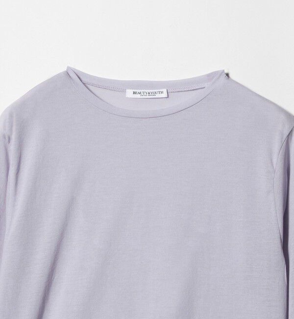 BEAUTY&YOUTH UNITED ARROWS「コットンナイロン天竺 シアー クルーネック Tシャツ」|Tシャツ・カットソー|
