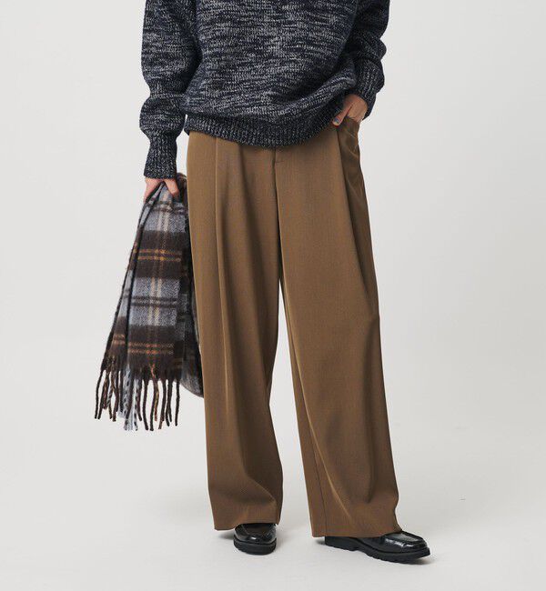 BEAUTY&YOUTH UNITED ARROWS「ポリエステルブレンド ツイルバックゴムパンツ」|スラックス|MOCA