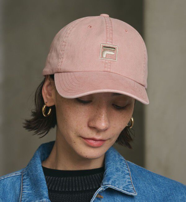 BEAUTY&YOUTH UNITED ARROWS「【別注】＜FILA＞コットン ウォッシュ ロゴ キャップ」|キャップ・キャスケット|