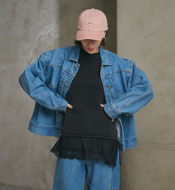 BEAUTY&YOUTH UNITED ARROWS「【別注】＜FILA＞コットン ウォッシュ ロゴ キャップ」|キャップ・キャスケット|