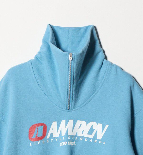 BEAUTY&YOUTH UNITED ARROWS「【別注】＜Americana＞ジップ ショートスリーブ スウェットプルオーバー」|スウェット・ジャージ|