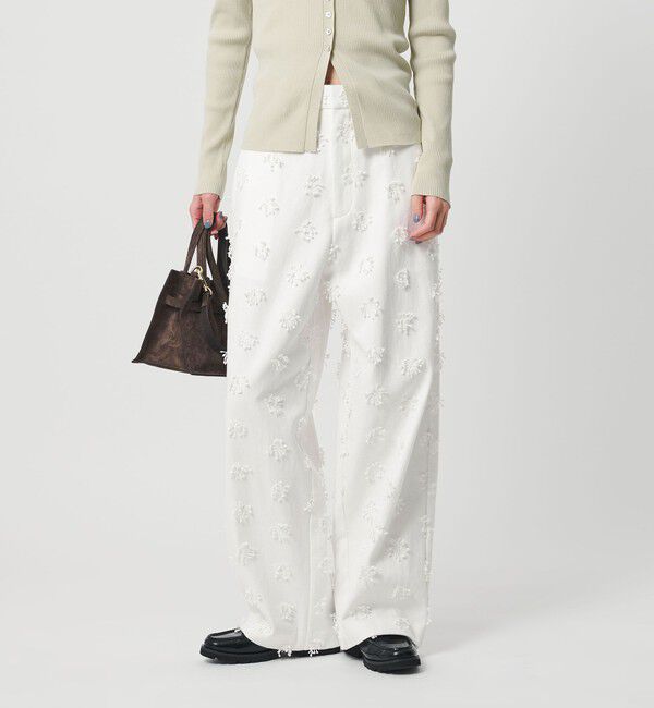 BEAUTY&YOUTH UNITED ARROWS「コットン エンブロイダリー パンツ」|チノ|